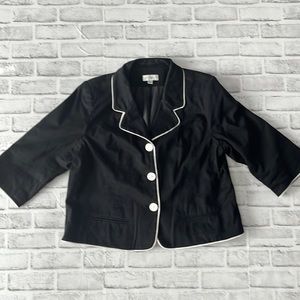Studio Works Button Down Black Blazer - Size PL